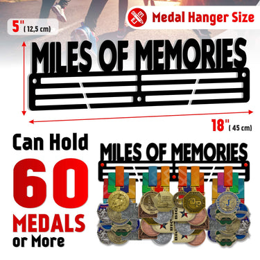 Miles of Memories — Medal Display Rack - Metallic Art